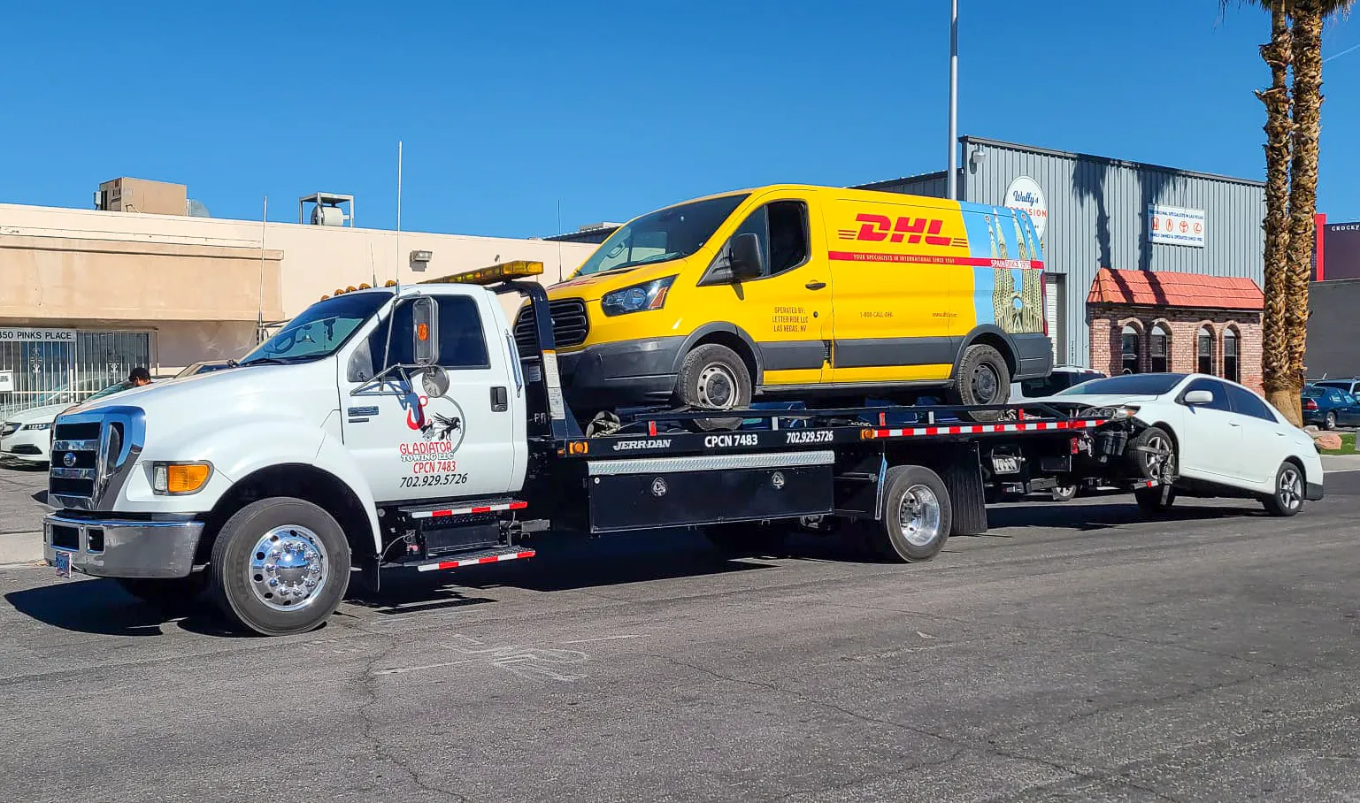 Heavy-duty towing of commercial vehicle